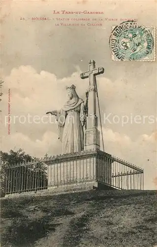 AK / Ansichtskarte Moissac Statue colossale de la Vierge Moissac