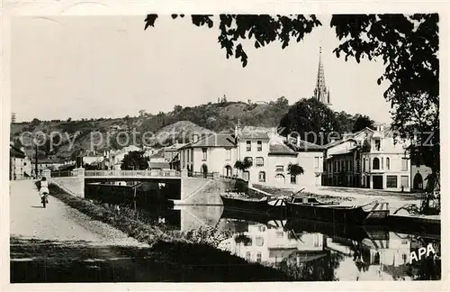 AK / Ansichtskarte Moissac Bassin du Canal Pont des Marronniers Moissac