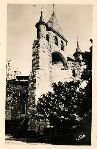 AK / Ansichtskarte Auvillar Clocher et Clochetons de l Eglise Saint Pierre Monument historique Auvillar