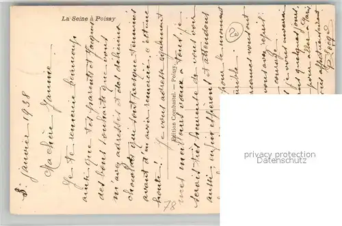 AK / Ansichtskarte Poissy La Seine Poissy