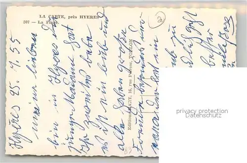 AK / Ansichtskarte La_Capte La Plage Cote d Azur La_Capte