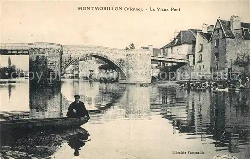 AK / Ansichtskarte Montmorillon Le Vieux Pont Montmorillon