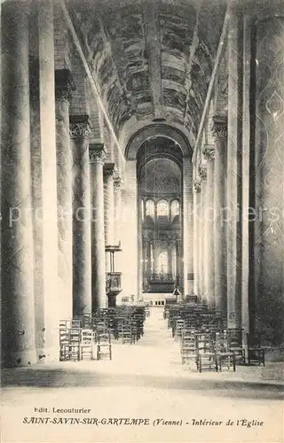 AK / Ansichtskarte Saint Savin_Vienne Interieur de l Eglise Saint Savin Vienne