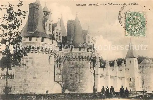 AK / Ansichtskarte Mareuil sur Lay Dissais Le Chateau vu de la Place Mareuil sur Lay Dissais