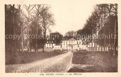 AK / Ansichtskarte Les_Ormes_Vienne Le Chateau Les_Ormes_Vienne