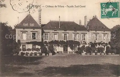 AK / Ansichtskarte Persac Chateau de Villars Facade Sud Ouest Persac