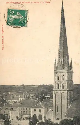 AK / Ansichtskarte Saint Savin_Vienne La Fleche Saint Savin Vienne