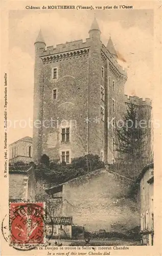AK / Ansichtskarte Lhommaize Chateau de Morthemer vue prise de l Ouest Lhommaize