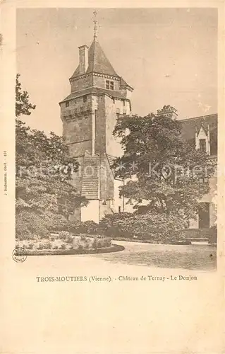 AK / Ansichtskarte Trois Moutiers_Les Chateau de Ternay Le Donjon Trois Moutiers_Les