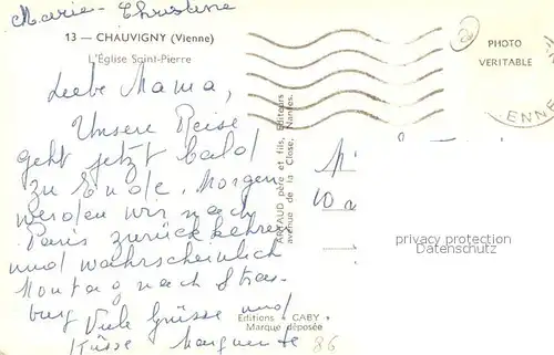 AK / Ansichtskarte Chauvigny Eglise Saint Pierre Chauvigny
