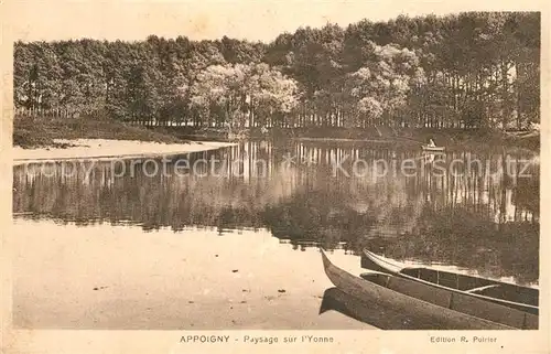 AK / Ansichtskarte Appoigny Paysage sur l Yonne Appoigny