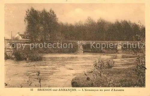 AK / Ansichtskarte Brienon sur Armancon_Bourgogne Armanconau pont d Auxerre Brienon sur Armancon