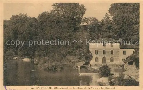 AK / Ansichtskarte Saint Junien Les Bords de la Vienne Le Chatelard Saint Junien
