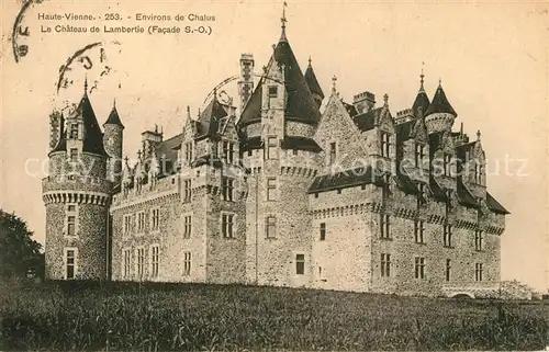 AK / Ansichtskarte Bellac Le Chateau de Lambertie Facade Bellac