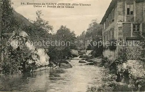 AK / Ansichtskarte Saint Junien Usine et Bords de la Glane Saint Junien