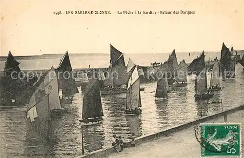 AK / Ansichtskarte Les_Sables d_Olonne La Peche a la Sardine Retour des Barques Les_Sables d_Olonne