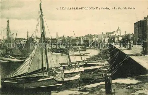 AK / Ansichtskarte Les_Sables d_Olonne Le Port de Peche Les_Sables d_Olonne