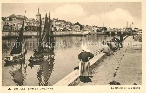 AK / Ansichtskarte Les_Sables d_Olonne Le Chenal et la Chaume Les_Sables d_Olonne