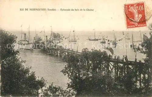 AK / Ansichtskarte Ile_de_Noirmoutier Estacade du bois de la Chaise Ile_de_Noirmoutier