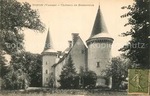 AK / Ansichtskarte Usson du Poitou Chateau de Busseroux Usson du Poitou