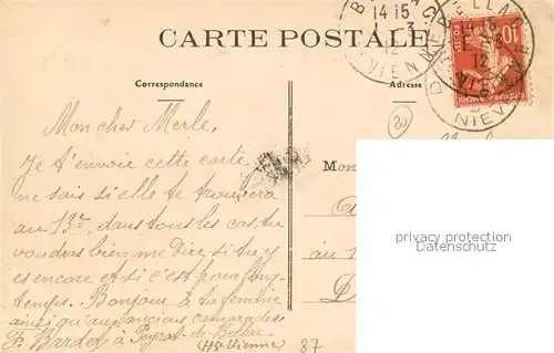 AK / Ansichtskarte Bellac Les Promenades Bellac