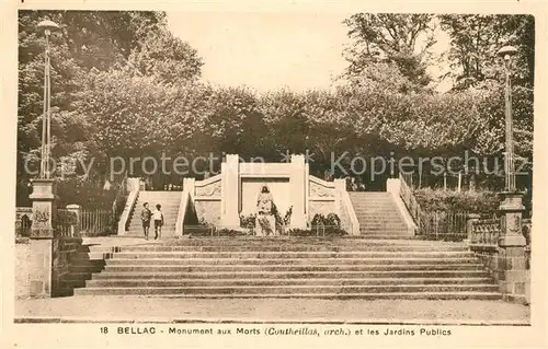AK / Ansichtskarte Bellac Monument aux Morts et les Jardins Publics Bellac