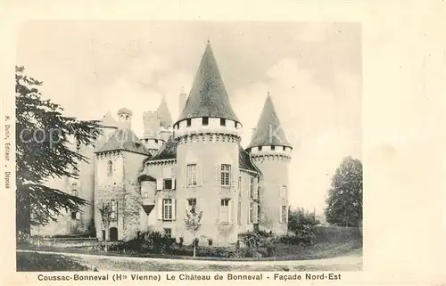 AK / Ansichtskarte Coussac Bonneval_Haut_Vienne Le Chateau de Bonneval Facade Nord Ouest Coussac Bonneval_Haut