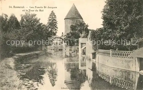 AK / Ansichtskarte Bonneval_d_Eure et Loir Les Fosses St Jacques et la Tour du Roi Bonneval_d_Eure et Loir