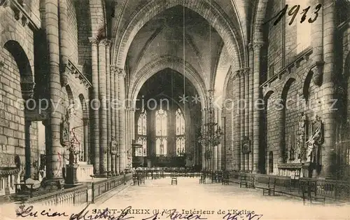 AK / Ansichtskarte Saint Yrieix la Perche Interieur de l Eglise Saint Yrieix la Perche