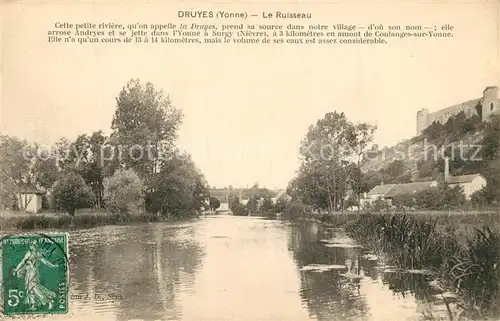 AK / Ansichtskarte Druyes les Belles Fontaines Le Ruisseau Druyes les Belles Fontaines