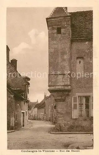 AK / Ansichtskarte Coulanges la Vineuse Rue des Dames Coulanges la Vineuse