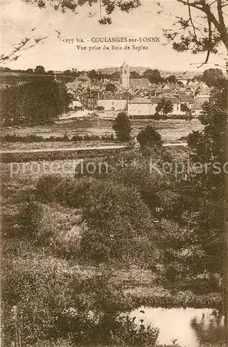 AK / Ansichtskarte Coulanges sur Yonne Vue prise du Bois de Sapins Coulanges sur Yonne