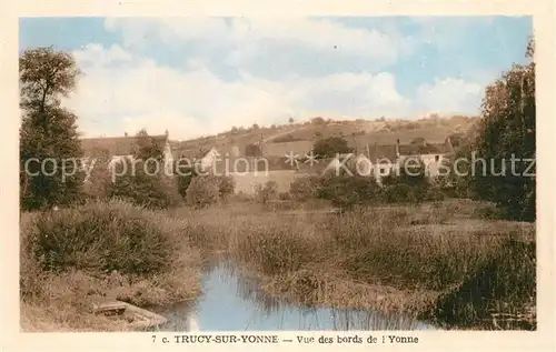 AK / Ansichtskarte Trucy sur Yonne Vue des bords de l Yonne Trucy sur Yonne