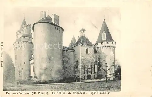AK / Ansichtskarte Coussac Bonneval_Haut_Vienne Le Chateau de Bonneval Facade Sud Ouest Coussac Bonneval_Haut