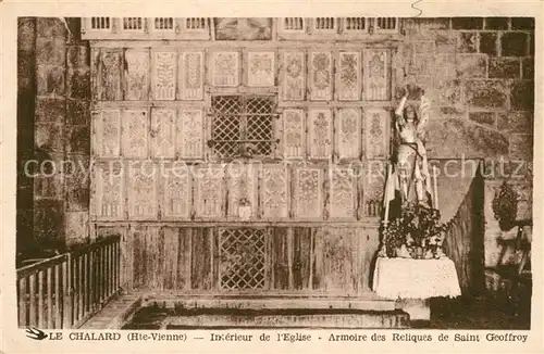 AK / Ansichtskarte Le_Chalard Interieur de lEglise Armoire des Reliques de Saint Geoffroy Le_Chalard