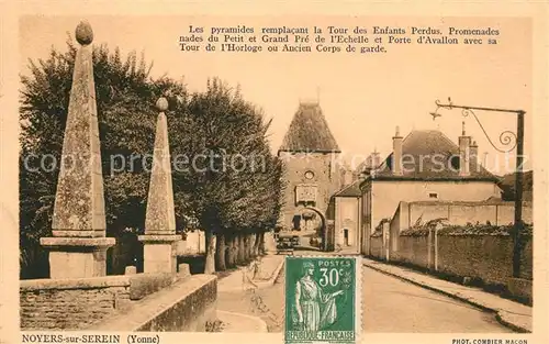 AK / Ansichtskarte Noyers sur Serein Les pyramides remplacant la Tour des Enfants Perdus Noyers sur Serein