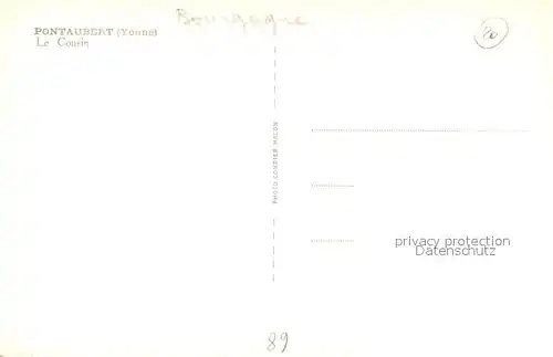 AK / Ansichtskarte Pontaubert Le Cousin Pontaubert