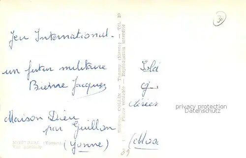 AK / Ansichtskarte Montreal_Yonne Vue generale Montreal Yonne