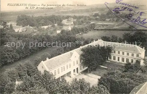 AK / Ansichtskarte Villeblevin Vue panoramique des Colonies Scolaires  Villeblevin