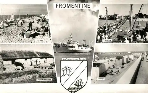 AK / Ansichtskarte Fromentine La Plage Estecade Bourine Vendeenne Le President Auguste Durand Fromentine