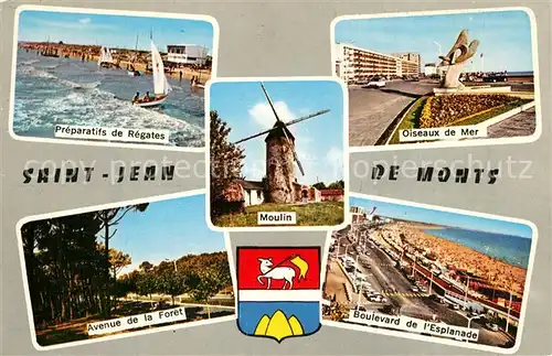 AK / Ansichtskarte Saint_Jean_de_Monts Regates Moulin Oiseaux de Mer Avenue de la Foret Boulevard de l Esplanade Saint_Jean_de_Monts