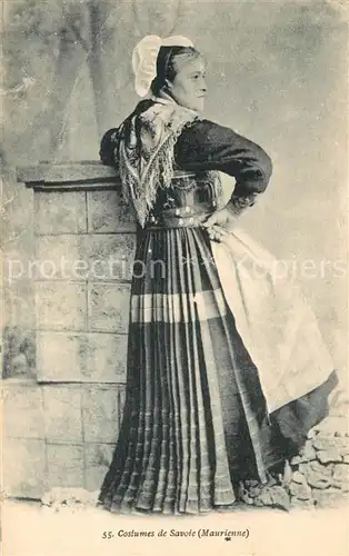 AK / Ansichtskarte Trachten_Frankreich Costumes de Savoie Maurinne 
