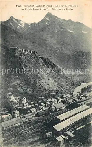 AK / Ansichtskarte Modane_Gare Fort du Replaton Pointe Doran vue prise du Replat Alpes Modane Gare