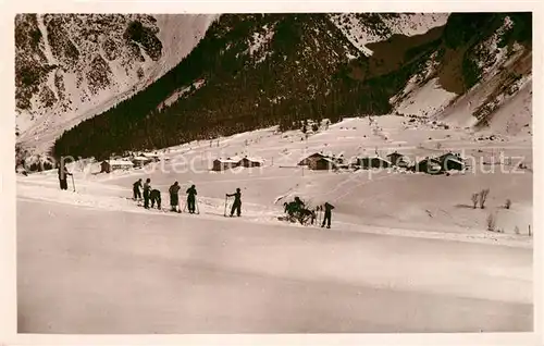 AK / Ansichtskarte Pralognan la Vanoise Panorama en hiver Champ de neige Alpes des skieurs Pralognan la Vanoise
