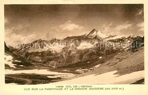Col_de_l_Iseran Vue sur la Tarentaise et la Grande Sassiere Gebirgspanorama Alpen Col_de_l_Iseran