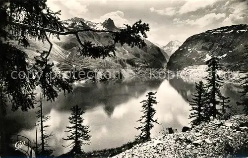 Tignes Le Lac du Barrage la Sassiere et l Iseran Alpes Francaises Tignes