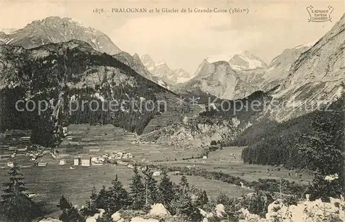 Pralognan la Vanoise Panorama Glacier de la Grande Casse Alpes Francaises Pralognan la Vanoise