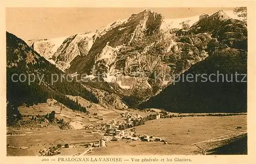 Pralognan la Vanoise Vue generale et les Glaciers Alpes Francaises Pralognan la Vanoise