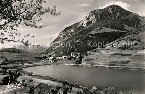 La_Thuile Vue generale du lac et du village Alpes Francaises La_Thuile