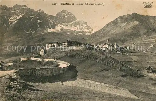 Ugine Panorama et le Mont Charvin Alpes Francaises Ugine